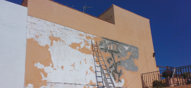 Rehabilitación de fachada por Pintura Industrial y Decorativa A. Barranquero Fuengirola